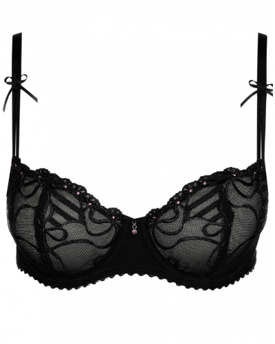 Soutien-gorge balconnet couture verticale Marie Jo Noova (Noir)