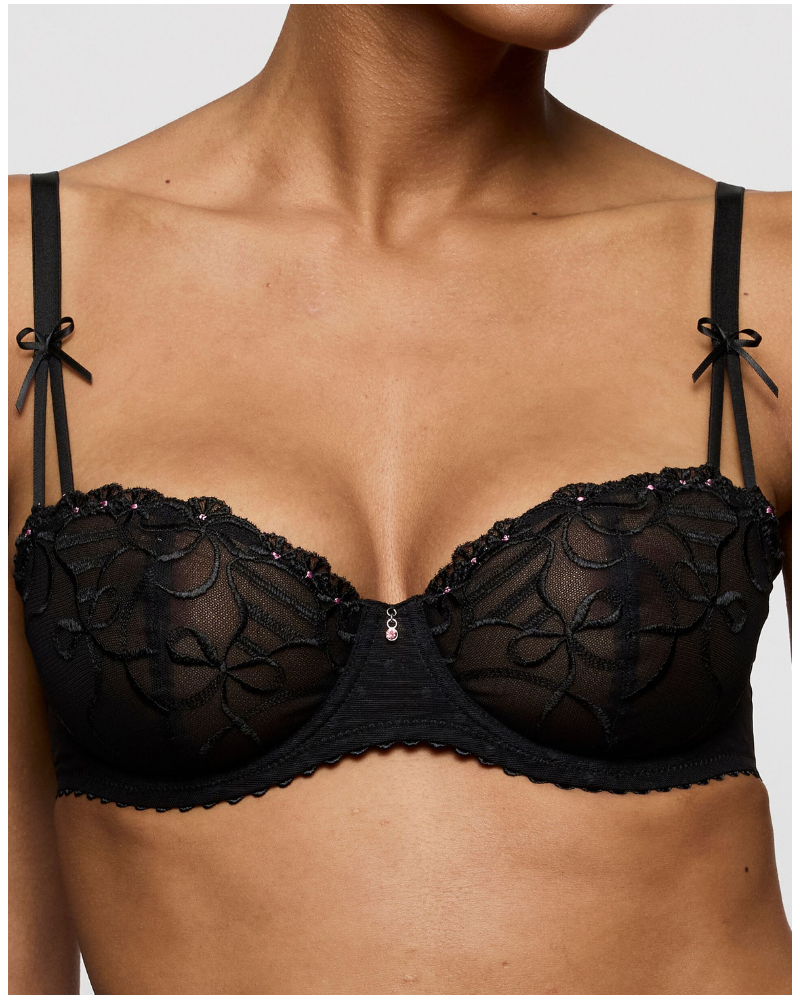 Soutien-gorge balconnet couture verticale Marie Jo Noova (Noir)