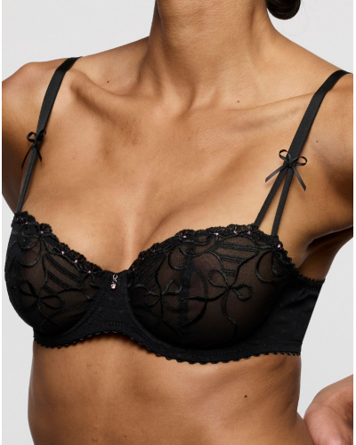 Soutien-gorge balconnet couture verticale Marie Jo Noova (Noir)