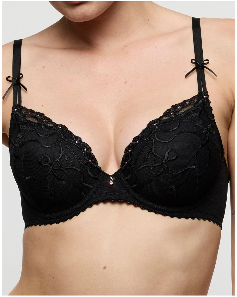 Sujetador preformado forma de corazón Marie Jo Noova (Negro)