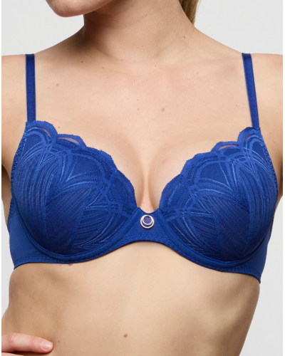 Soutien-gorge rembourré en forme de coeur Marie Jo Cathia (Bleu Stylo)