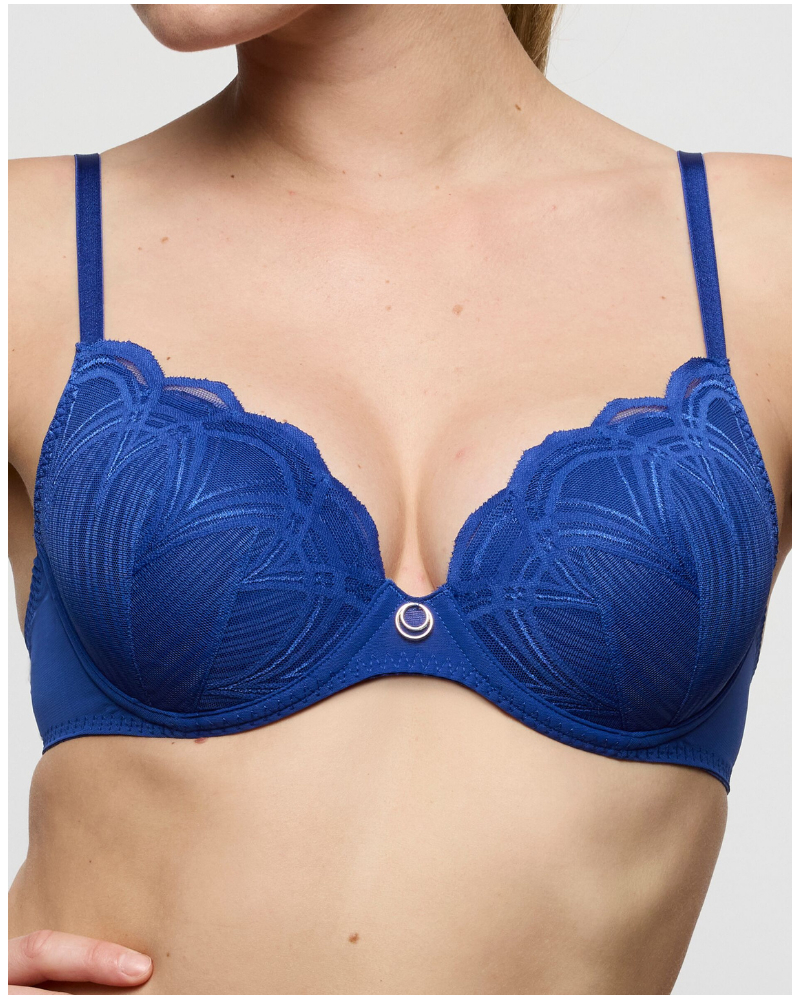 Soutien-gorge rembourré en forme de coeur Marie Jo Cathia (Bleu Stylo)