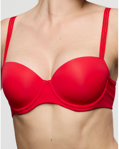 Soutien-gorge balconnet rembourré Marie Jo Louie (True Red)