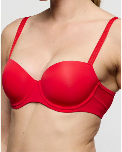 Soutien-gorge balconnet rembourré Marie Jo Louie (True Red)
