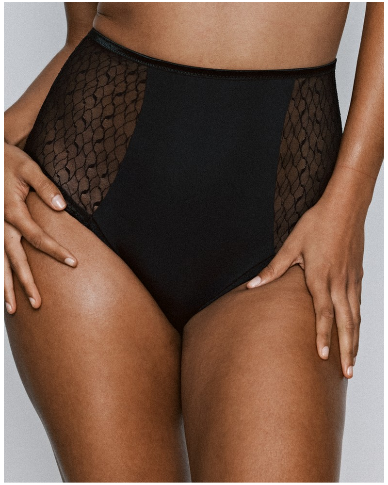 Full-Coverage High-Waist Brief Prima Donna Naica (Black)