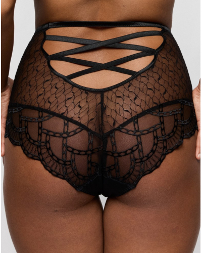 Full-Coverage High-Waist Brief Prima Donna Naica (Black)