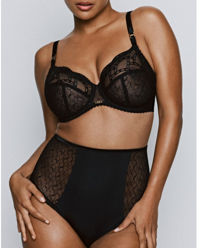 Full-Coverage High-Waist Brief Prima Donna Naica (Black)