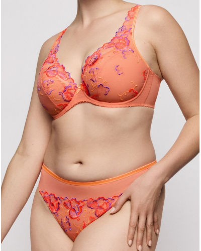 Sujetador plunge con media copa y acolchado Prima Donna Devdaha (Sunset Blush)