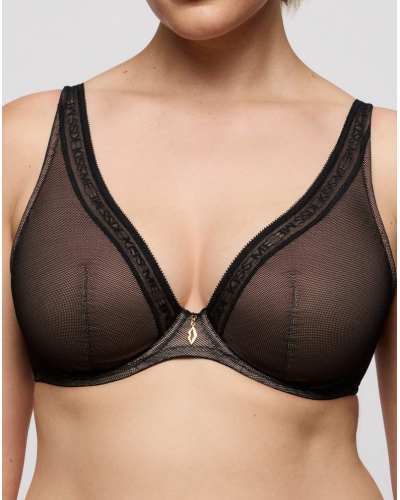 Sujetador Plunge de Media Espuma Prima Donna Twist Cools (Negro)