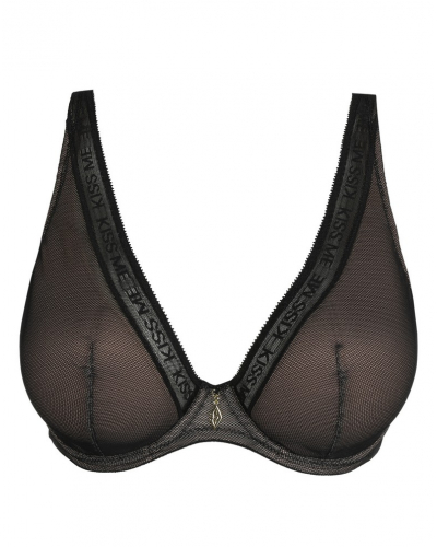 Prima Donna Twist Cools Half Padded Plunge Bra (Black)