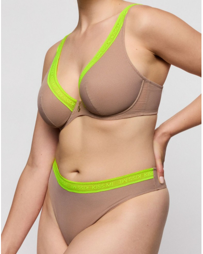 Prima Donna Twist Cools Half Padded Plunge Bra (Ginger)