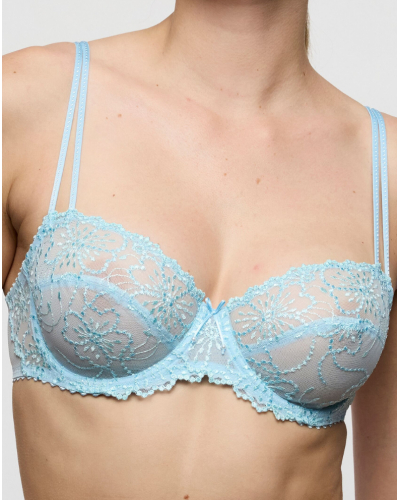 Sujetador balconette con costura horizontal Marie Jo Jane (Milky Blue)