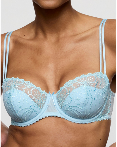 Soutien-gorge balconnet demi mousse Marie Jo Jane (Milky Blue)