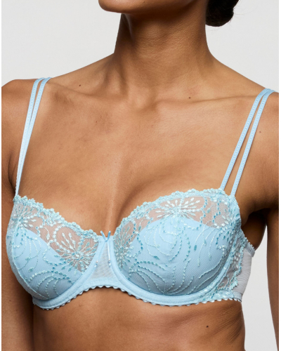 Half padded balcony bra Marie Jo Jane (Milky Blue)