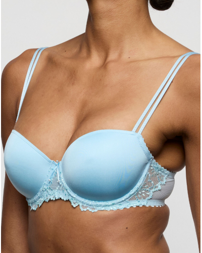 Soutien-gorge balconnet rembourré Marie Jo Jane (Milky Blue)