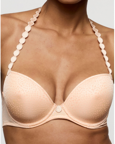 Soutien-gorge rembourré plongeant Marie Jo Tom (Peach Whisper)