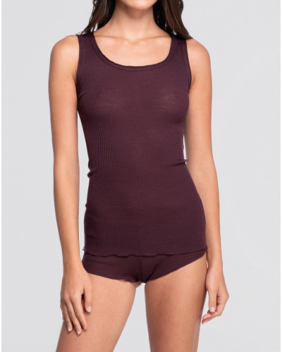 Débardeur laine et soie Oscalito 3442R (Cherry)