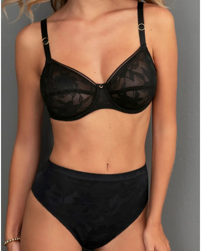 Soutien-gorge armatures bien-être Antigel Dentelle Rebelle (Noir)