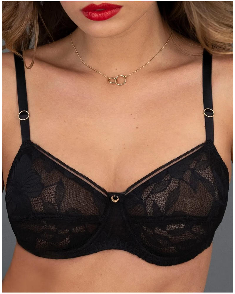 Sujetador con aros Antigel Dentelle Rebelle (Negro)