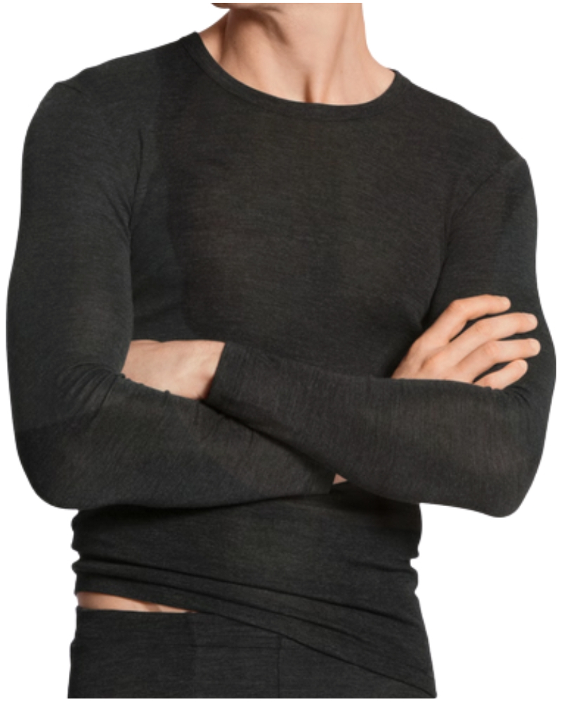 Top manches longues Calida Laine & Soie (Noir)