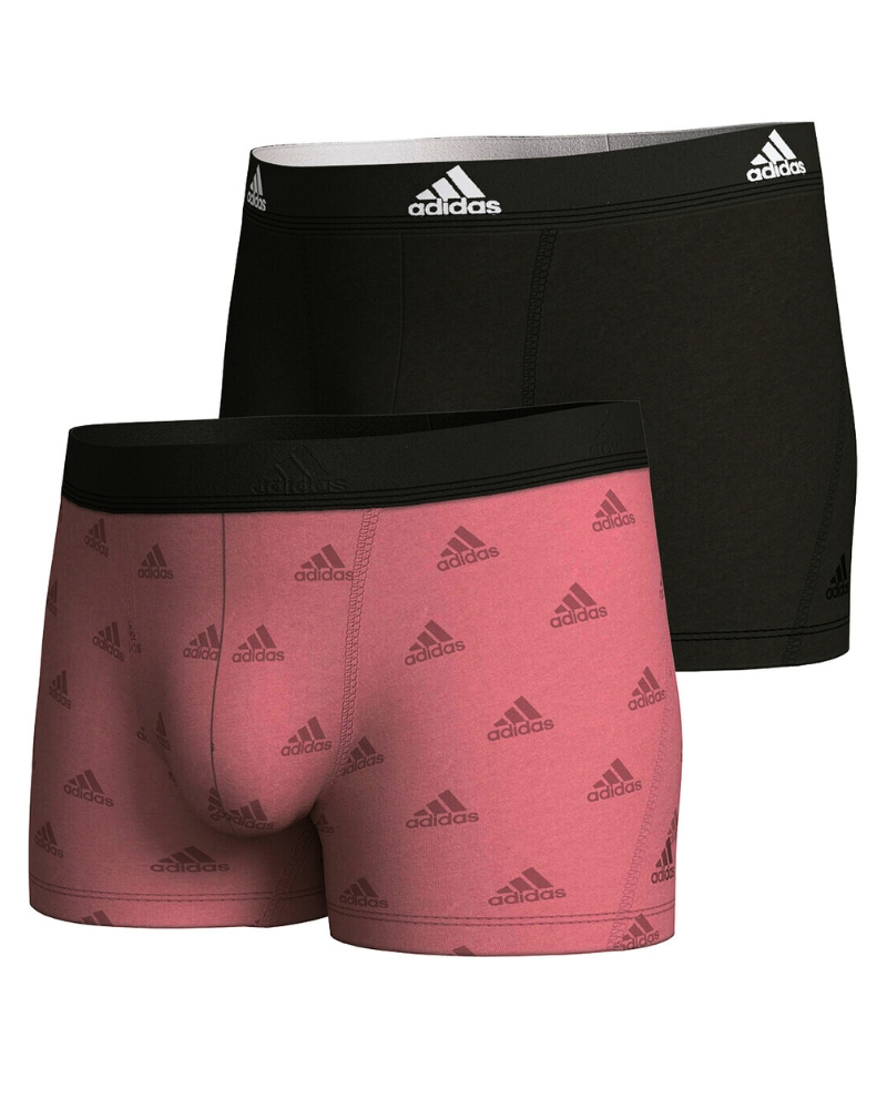 Pack of 2 boxer shorts Adidas Active Flex Cotton (Rose/Noir)