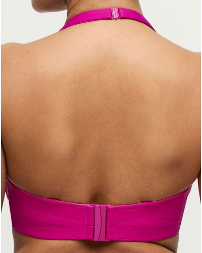 Sujetador de bikini bandeau con foam Prima Donna Swim Uvita (Deep Magenta)