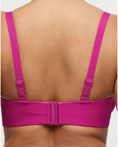 Soutien-gorge de bain bandeau à coques Prima Donna Swim Uvita (Deep Magenta)