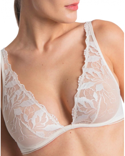 Underwired triangle bra Maison Lejaby Sin (Milk)