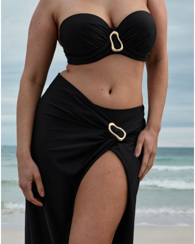 Soutien-gorge de bain bandeau à coques Prima Donna Swim Uvita (Noir)