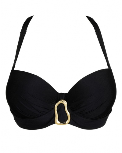 Prima Donna Swim Uvita Padded Strapless Bikini Top (Black)