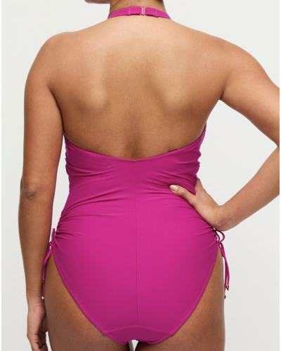 Maillot de bain une pièce plongeant Prima Donna Swim Uvita (Deep Magenta)