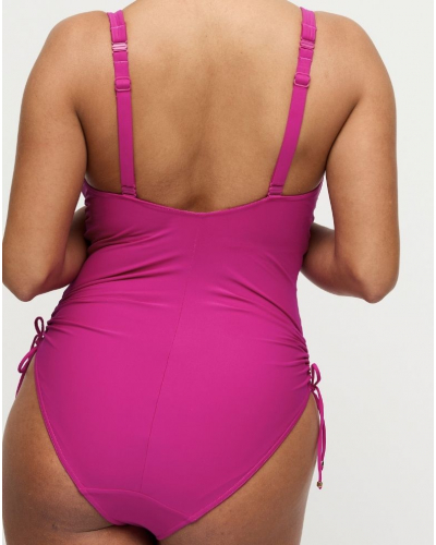 Prima Donna Swim Uvita Plunge One-Piece Swimsuit (Deep Magenta)