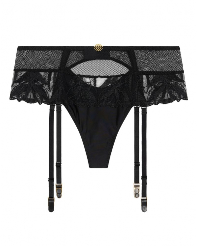 Tanga portaligas Aubade Sweet Euphoria (Negro)