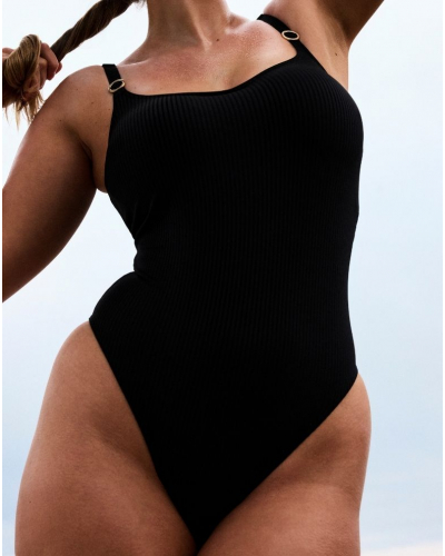 Maillot de bain une pièce rembourré sans armatures Prima Donna Swim Delray (Noir)
