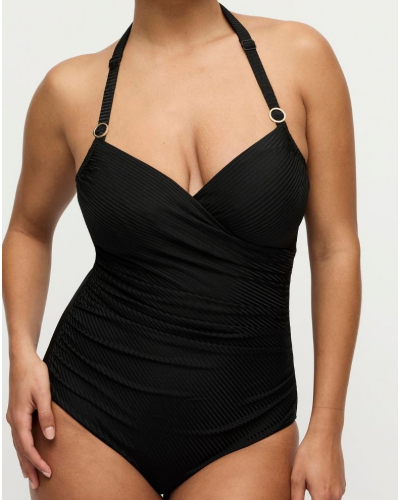 Prima Donna Swim Delray One-Piece Swimsuit with Underwire Cups (Black)