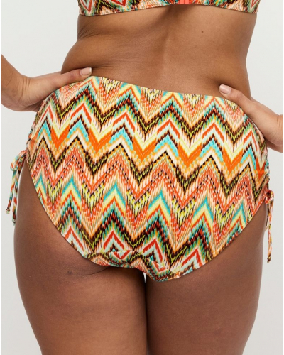 Braguita de bikini de talle alto con cordones Prima Donna Swim Tubou (Ikat Summer)