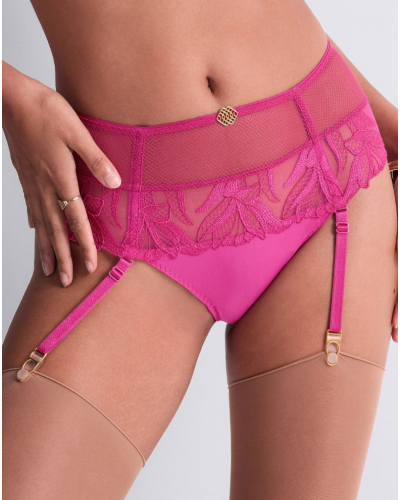 Thong suspender belt  Aubade Sweet Euphoria (Passion Rose)