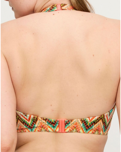 Soutien-gorge de bain plongeant à demi-coques Prima Donna Swim Tubou (Ikat Summer)
