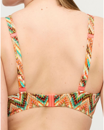 Soutien-gorge de bain plongeant à demi-coques Prima Donna Swim Tubou (Ikat Summer)