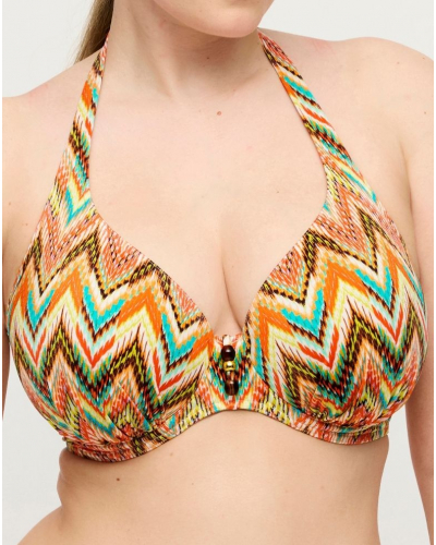 Sujetador de bikini escotado con media copa Prima Donna Swim Tubou (Ikat Summer)