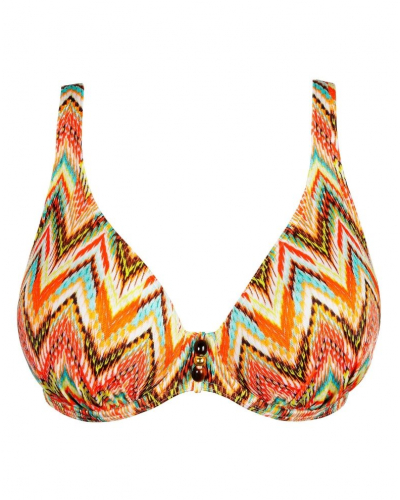 Soutien-gorge de bain plongeant à demi-coques Prima Donna Swim Tubou (Ikat Summer)