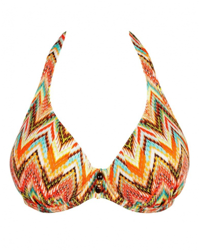 Prima Donna Swim Tubou Plunge Half-Cup Bikini Top (Ikat Summer)