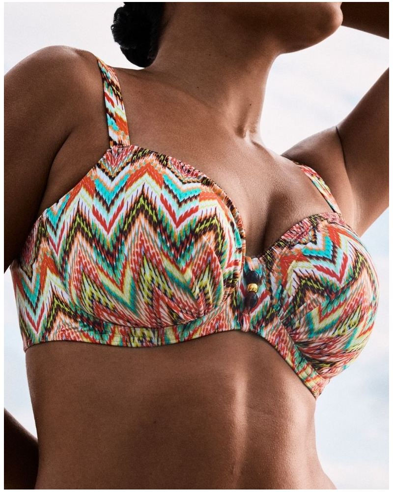 Sujetador de bikini emboîtant Prima Donna Swim Tubou (Ikat Summer)