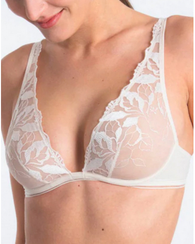 Soutien-gorge triangle avec armatures Maison Lejaby Sin (Milk)