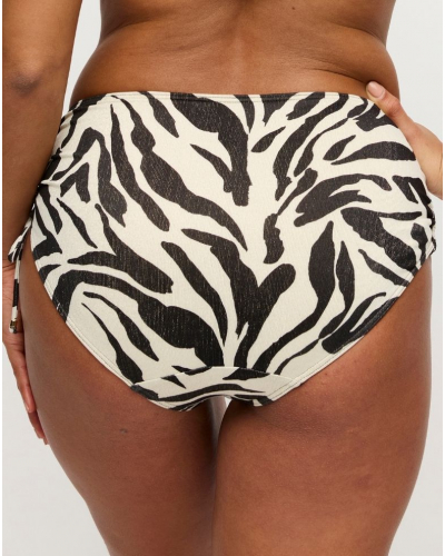 Prima Donna Swim Dalice High-Waist Bikini Bottom with Ropes (Sauvage Shine)