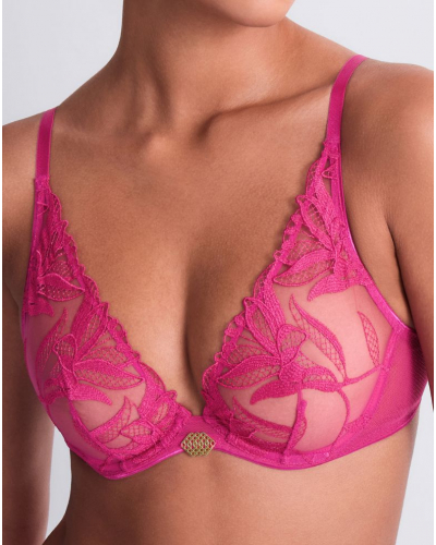 Underwired triangle bra Aubade Sweet Euphoria (Passion Rose)