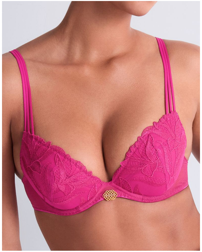 Soutien-gorge plunge coussinet Aubade Sweet Euphoria (Passion Rose)