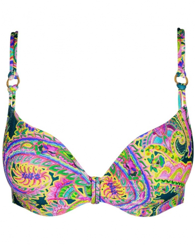 Sujetador de baño con relleno en forma de corazón Marie Jo Bain Jolise (Tropical Paisley)