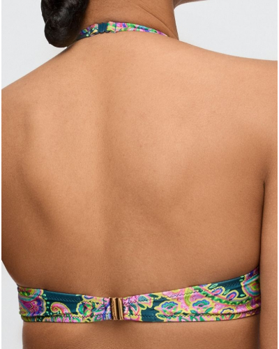 Sujetador de baño con relleno en forma de corazón Marie Jo Bain Jolise (Tropical Paisley)