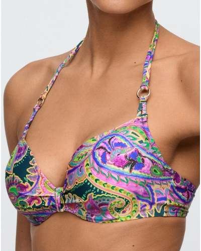 Padded heartshape bikini top Marie Jo Bain Jolise (Tropical Paisley)